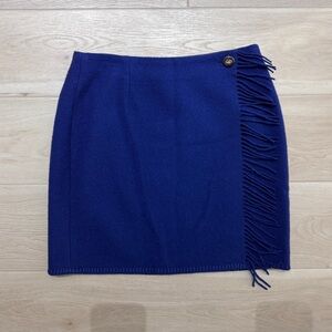 VTG Ralph Lauren Country Fringe Wrap Wool Skirt